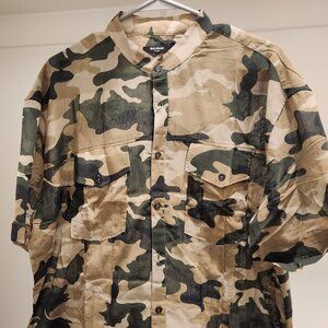 Mens Balmain Camouflage Shirt